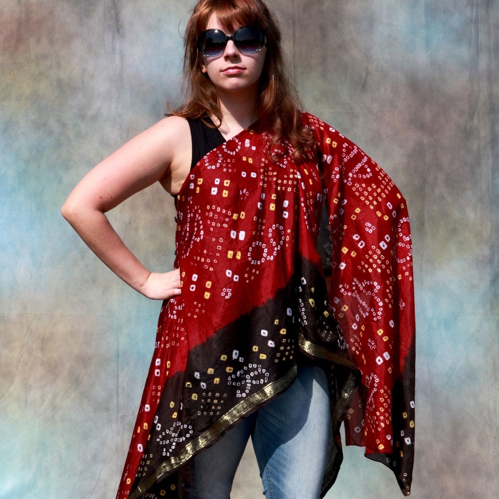 Exclusive, vintage, silk, Indian wrap!